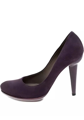 Bottega Veneta Pre-Owned 120mm suede pumps - Purple