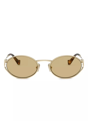 Miu Miu Eyewear oval-frame sunglasses - Gold