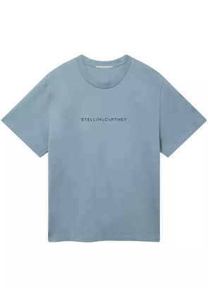 Stella McCartney logo-print cotton T-shirt - Blue