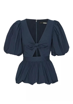 ROTATE BIRGER CHRISTENSEN puff-sleeve top - Blue