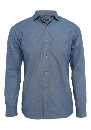Zegna patterned cotton shirt - Blue