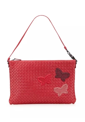 Bottega Veneta Pre-Owned 2012-2025 Leather Intrecciato Butterfly Pochette shoulder bag - Red