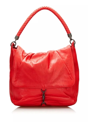 Bottega Veneta Pre-Owned 2012 - 2022 Intrecciato Trim handbag - Red