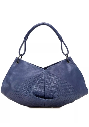 Bottega Veneta Pre-Owned 2012-2025 Nappa Intrecciato Aquilone Fortune Cookie hobo bag - Blue