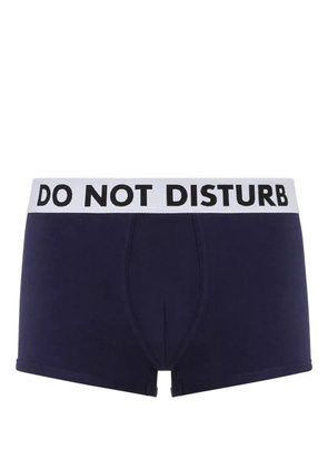 Moschino slogan-jacquard boxers - Blue