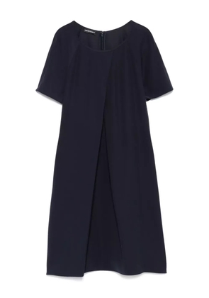 Emporio Armani crew-neck mini dress - Blue