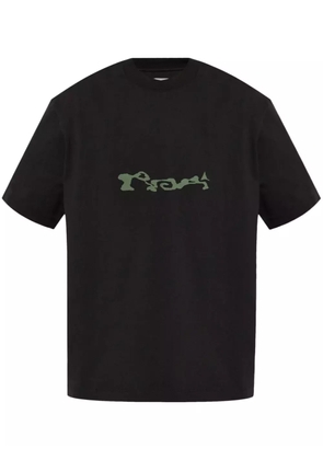 ROA logo-print T-shirt - Black