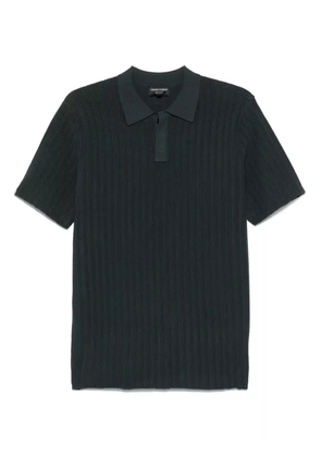 Emporio Armani ribbed polo shirt - Grey