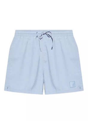 Emporio Armani logo-patch swim shorts - Blue