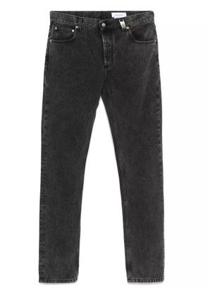 Alexander McQueen logo-plaque jeans - Grey