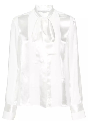 Stella McCartney pussy-bow collar shirt - White