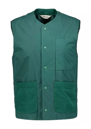 ASPESI snap-buttoned patch-pocket gilet - Green