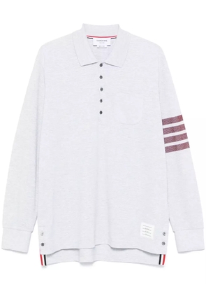 Thom Browne 4-Bar stripe polo shirt - Grey