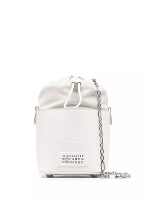 Maison Margiela small 5AC leather bucket bag - White