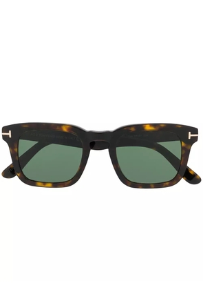 TOM FORD Eyewear tortoiseshell square-frame sunglasses - Brown