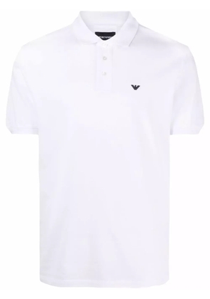 Emporio Armani logo-embroidered polo shirt - White