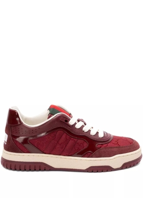 Gucci monogram-embossed sneakers - Red