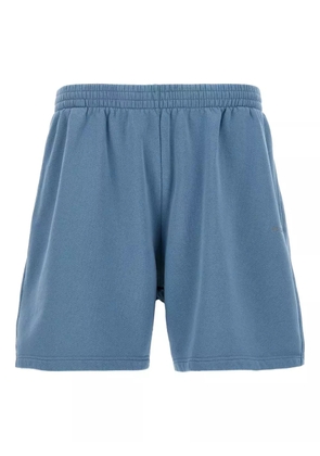 Balenciaga logo-embroidered drawstring shorts - Blue