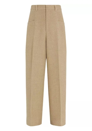 Zegna mélange linen trousers - Neutrals