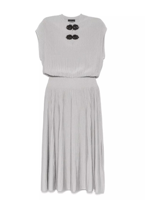 Emporio Armani embellished mini dress - Grey