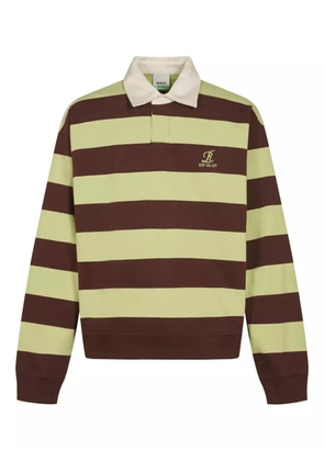 AGOLDE RSVP Rugby striped polo shirt - Brown