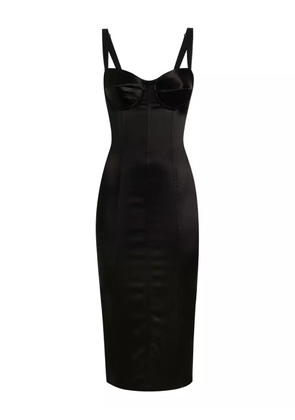 Dolce & Gabbana DNA satin midi dress - Black