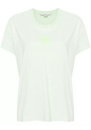 Stella McCartney Lovestruck Logo cotton T-Shirt - Green
