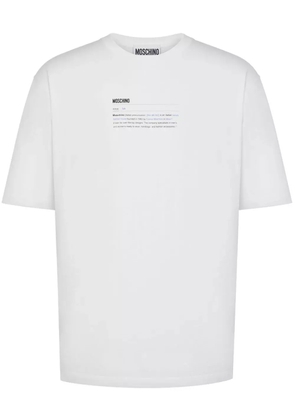 Moschino logo-print cotton t-shirt - White