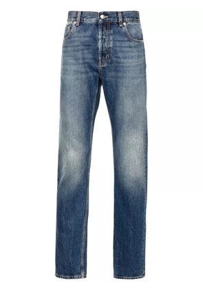 Alexander McQueen logo-print jeans - Blue