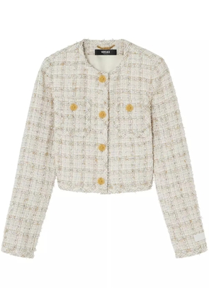 Versace tweed jacket - Neutrals