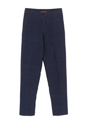Zegna linen tapered trousers - Blue