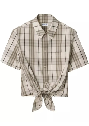Burberry checked shirt - Neutrals
