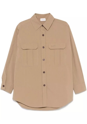 P.A.R.O.S.H. logo-embroidered shirt - Green