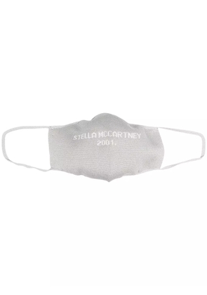 Stella McCartney logo-embellished face mask - Grey