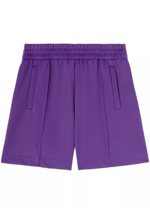 Palm Angels logo track shorts - Purple