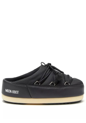 Moon Boot Icon logo-print slides - Black