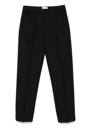 TOTEME cropped straight-leg trousers - Black