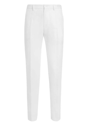 Dolce & Gabbana linen tailored trousers - White