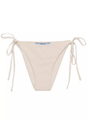 Prada crystal-embellished bikini bottoms - Neutrals