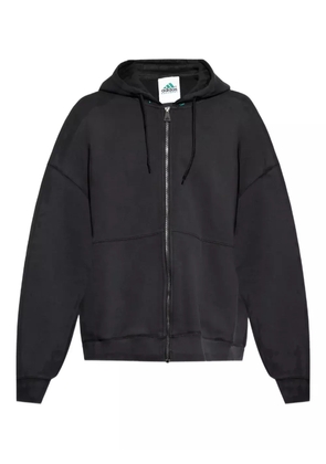 adidas fleece zip-up hoodie - Black