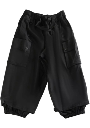Y-3 twill cargo trousers - Black
