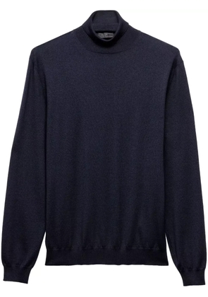 Prada fine-knit roll-neck jumper - Blue