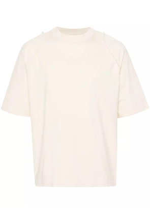 Jacquemus Le Camargue logo-embroidered T-shirt - Neutrals