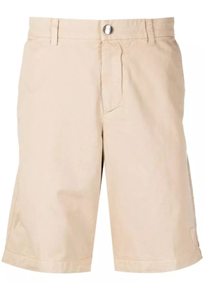 Emporio Armani straight-leg cotton shorts - Brown