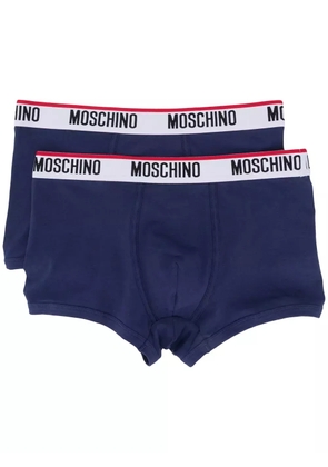 Moschino logo boxers - Blue