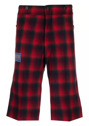 Maison Margiela x Pendleton checked bermuda shorts - Red