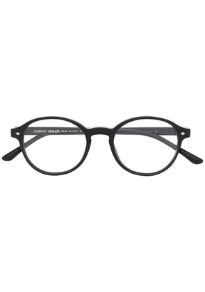Giorgio Armani round frame glasses - Black