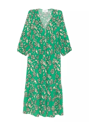 Ba&Sh Aferae floral-print tiered dress - Green
