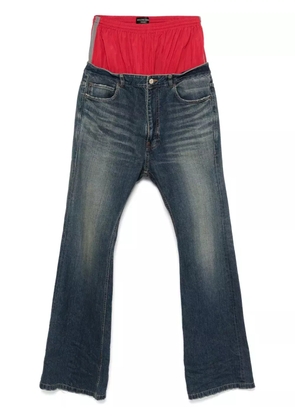 Balenciaga layered jeans - Blue