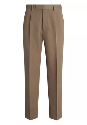 Zegna pleated trousers - Brown